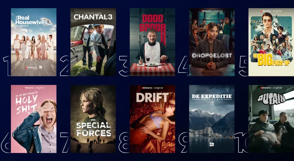 top 10 series Streamz