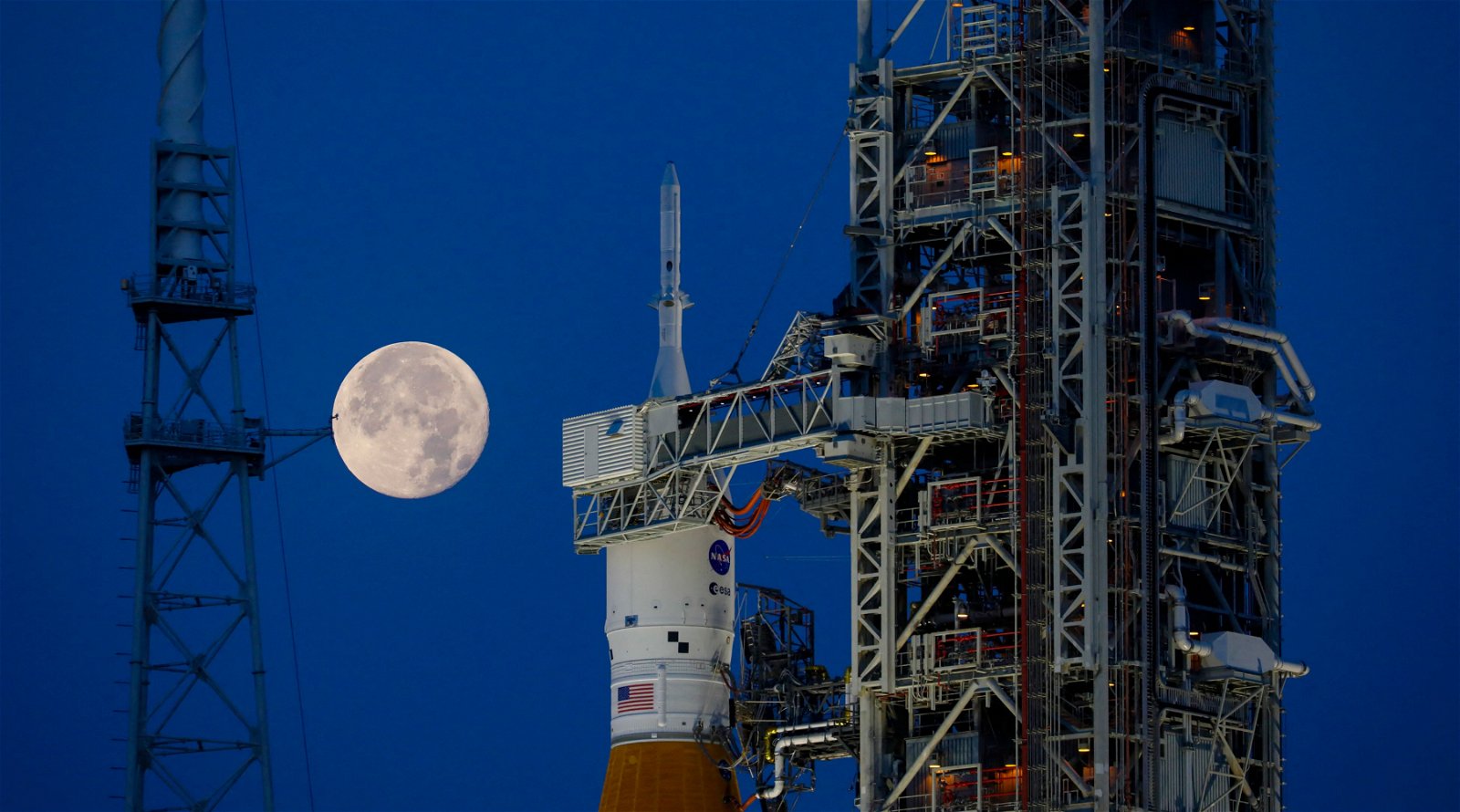 De maanraket van NASA